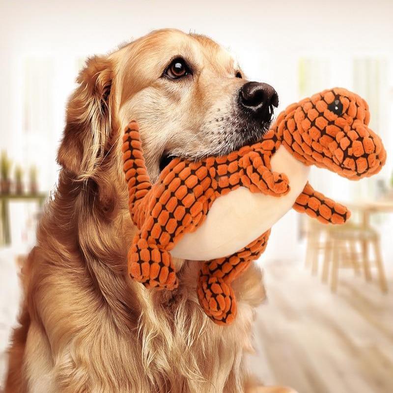 Dinosaur Dog Toy – Interactive, Durable & Fun