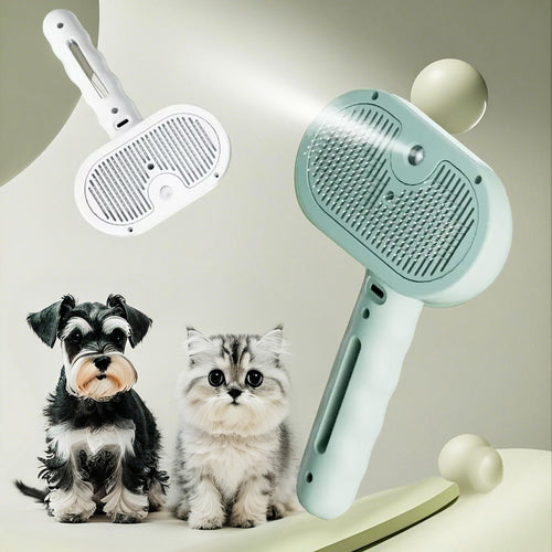 3-in-1 Steam Spray Pet Grooming Brush